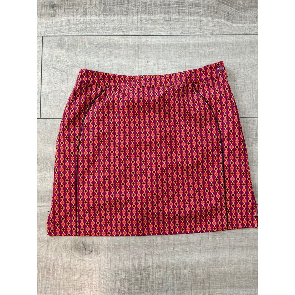 EP Pro Womens‎ Pink Orange Geometric Diamond Print Golf Skort Size 8 Activewear